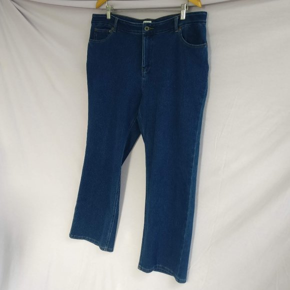 LLBean Lightweight Denim Highrise Cropped Jeans w18P +MEASUREMENT - Picture 3 of 6